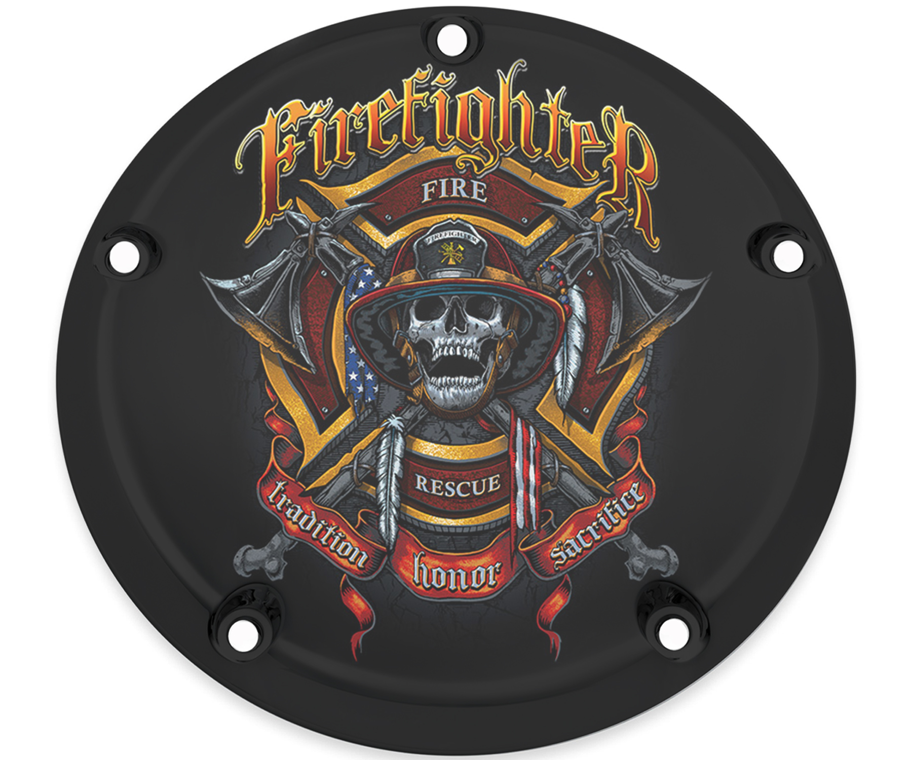 Custom Derby Cover Firefighter Tradition [Harley Davidson Derby Cover